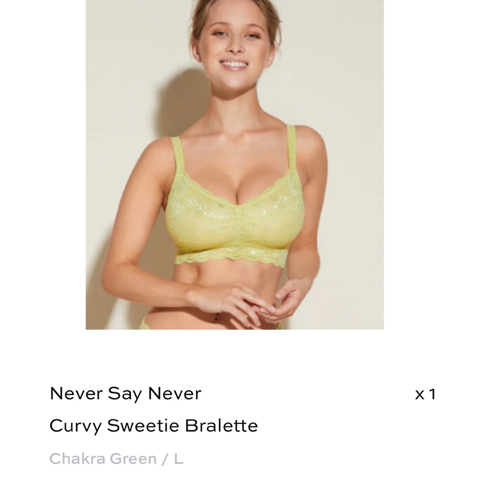 Curvy Sweetie Bralette - Green